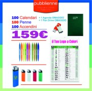 100 Calendari, 100 Penne, 100 Accendini - 1 Agenda - 1 Pen Drive8